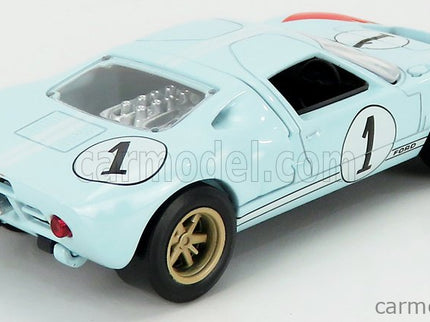 Ford GT40 Mkii 7.0L V8 Team Shelby American Inc. N°1 2. Miesto (but Really Víťaz) 24h Le Mans 1966 Ken Miles - Denny Hulme 1:43 Norev svetlomodrá