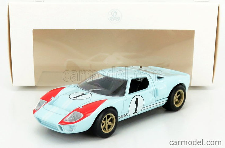 Ford GT40 Mkii 7.0L V8 Team Shelby American Inc. N°1 2. Miesto (but Really Víťaz) 24h Le Mans 1966 Ken Miles - Denny Hulme 1:43 Norev svetlomodrá