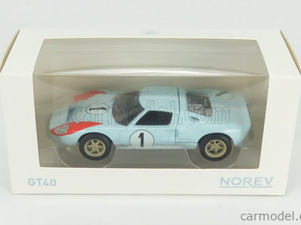 Ford GT40 Mkii 7.0L V8 Team Shelby American Inc. N°1 2. Miesto (but Really Víťaz) 24h Le Mans 1966 Ken Miles - Denny Hulme 1:43 Norev svetlomodrá