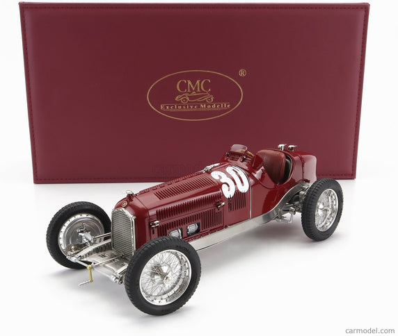 ALFA ROMEO Set 3X All Víťaz F1 P3 GP 1932 Tazio Nuvolari - N°12 France - N°30 Coppa Ciano - N°8 Coppa Acerbo - With Figúrka A Showcase 1:18 CMC rôzne farby