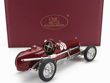 ALFA ROMEO Set 3X All Víťaz F1 P3 GP 1932 Tazio Nuvolari - N°12 France - N°30 Coppa Ciano - N°8 Coppa Acerbo - With Figúrka A Showcase 1:18 CMC rôzne farby
