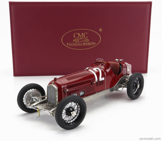 ALFA ROMEO Set 3X All Víťaz F1 P3 GP 1932 Tazio Nuvolari - N°12 France - N°30 Coppa Ciano - N°8 Coppa Acerbo - With Figúrka A Showcase 1:18 CMC rôzne farby
