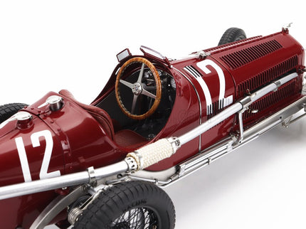 ALFA ROMEO Set 3X All Víťaz F1 P3 GP 1932 Tazio Nuvolari - N°12 France - N°30 Coppa Ciano - N°8 Coppa Acerbo - With Figúrka A Showcase 1:18 CMC rôzne farby