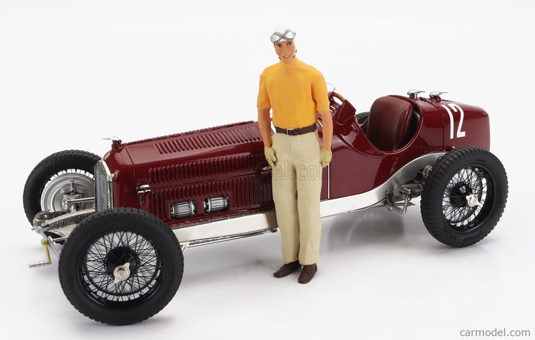 ALFA ROMEO Set 3X All Víťaz F1 P3 GP 1932 Tazio Nuvolari - N°12 France - N°30 Coppa Ciano - N°8 Coppa Acerbo - With Figúrka A Showcase 1:18 CMC rôzne farby