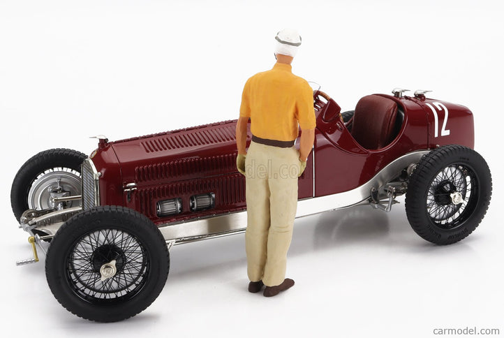 ALFA ROMEO Set 3X All Víťaz F1 P3 GP 1932 Tazio Nuvolari - N°12 France - N°30 Coppa Ciano - N°8 Coppa Acerbo - With Figúrka A Showcase 1:18 CMC rôzne farby