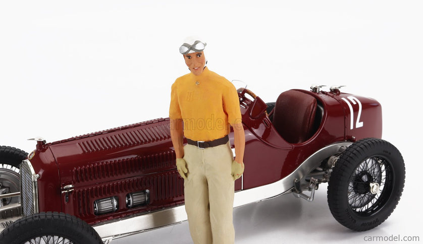 ALFA ROMEO Set 3X All Víťaz F1 P3 GP 1932 Tazio Nuvolari - N°12 France - N°30 Coppa Ciano - N°8 Coppa Acerbo - With Figúrka A Showcase 1:18 CMC rôzne farby