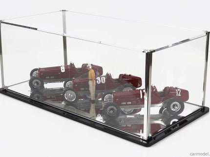 ALFA ROMEO Set 3X All Víťaz F1 P3 GP 1932 Tazio Nuvolari - N°12 France - N°30 Coppa Ciano - N°8 Coppa Acerbo - With Figúrka A Showcase 1:18 CMC rôzne farby