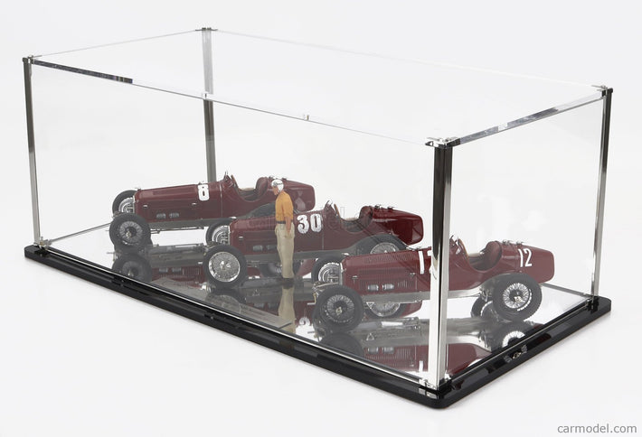 ALFA ROMEO Set 3X All Víťaz F1 P3 GP 1932 Tazio Nuvolari - N°12 France - N°30 Coppa Ciano - N°8 Coppa Acerbo - With Figúrka A Showcase 1:18 CMC rôzne farby