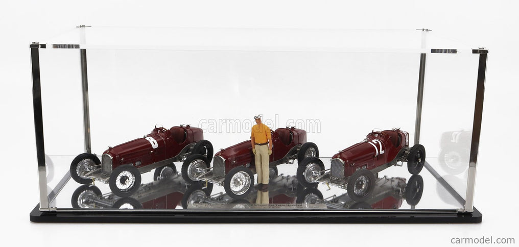 ALFA ROMEO Set 3X All Víťaz F1 P3 GP 1932 Tazio Nuvolari - N°12 France - N°30 Coppa Ciano - N°8 Coppa Acerbo - With Figúrka A Showcase 1:18 CMC rôzne farby
