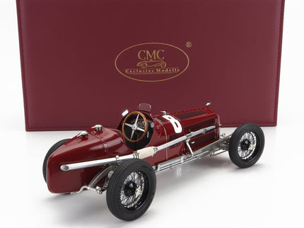 ALFA ROMEO Set 3X All Víťaz F1 P3 GP 1932 Tazio Nuvolari - N°12 France - N°30 Coppa Ciano - N°8 Coppa Acerbo - With Figúrka A Showcase 1:18 CMC rôzne farby