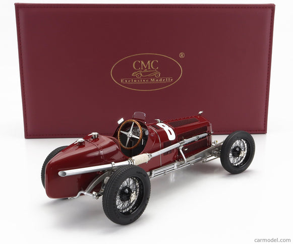 ALFA ROMEO Set 3X All Víťaz F1 P3 GP 1932 Tazio Nuvolari - N°12 France - N°30 Coppa Ciano - N°8 Coppa Acerbo - With Figúrka A Showcase 1:18 CMC rôzne farby