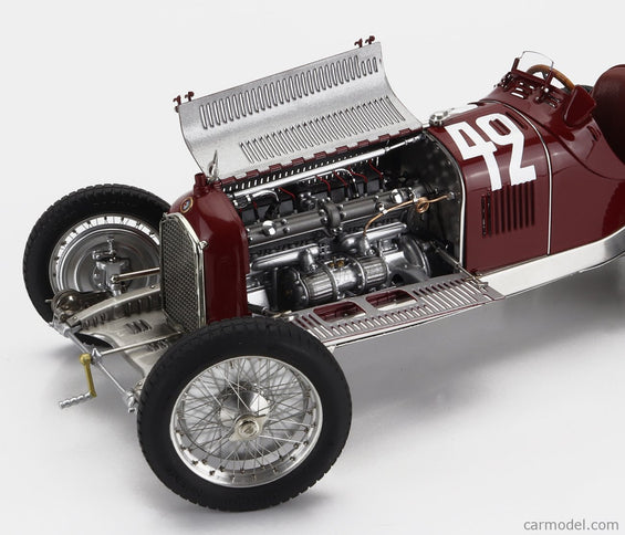 ALFA ROMEO F1 P3 N°42 Víťaz Marseille GP 1933 Chiron 1:18 CMC červená