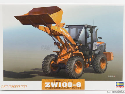 Hitachi Fiat ZW100-6 Ruspa Gommata Tractor - Scraper 1:35 Hasegawa /