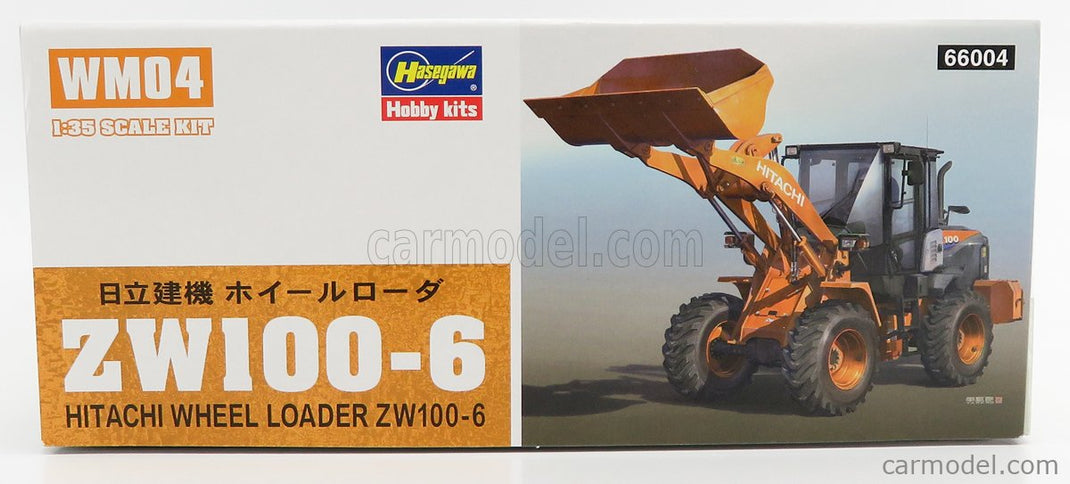 Hitachi Fiat ZW100-6 Ruspa Gommata Tractor - Scraper 1:35 Hasegawa /