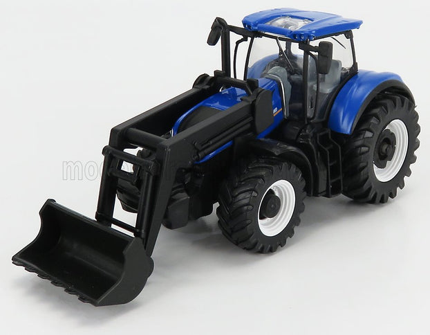 NEW HOLLAND | T7.315 TRACTOR WITH FRONT LOADER SCRAPER 2018 | BLUE