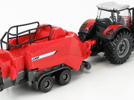 MASSEY FERGUSON | 8740S TRACTOR WITH BALER LIFTER | RED