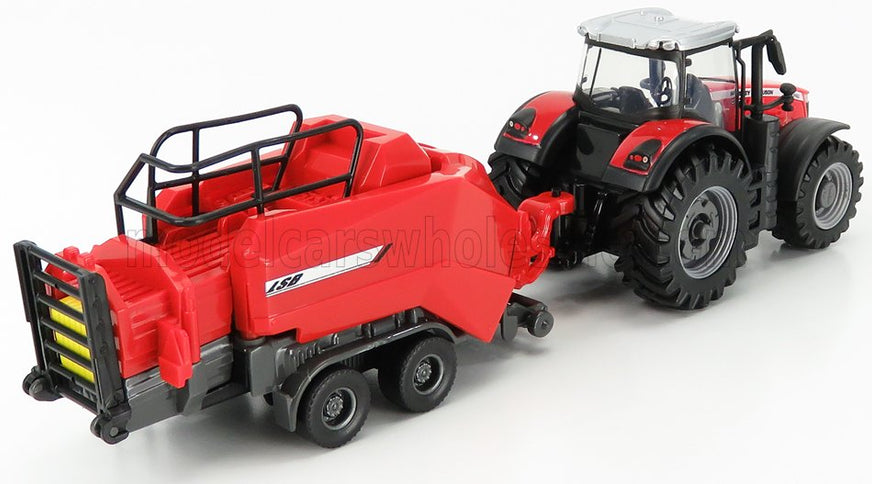 MASSEY FERGUSON | 8740S TRACTOR WITH BALER LIFTER | RED