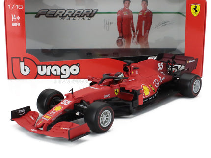 FERRARI | F1 SF21  TEAM SCUDERIA FERRARI MISSION WINNOW N 55 SEASON 2021 CARLOS SAINZ JR. | MATT RED