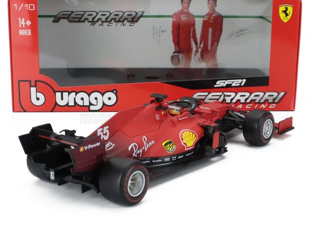 FERRARI | F1 SF21  TEAM SCUDERIA FERRARI MISSION WINNOW N 55 SEASON 2021 CARLOS SAINZ JR. | MATT RED