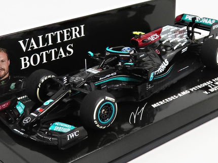MERCEDES GP | F1  W12 MERCEDES M12 EQ POWER+ TEAM AMG PETRONAS MOTORSPORT FORMULA ONE N 77 3rd BAHRAIN GP 2021 VALTTERI BOTTAS | BLACK GREEN