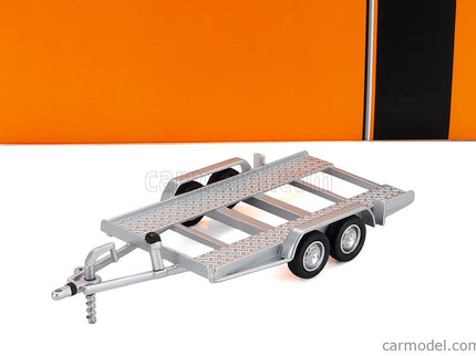 Accessories Carrello Trasporto Auto - Car Transporter Trailer Silver Kolesá - Car Not Included 1:43 IXO Models strieborná čierna