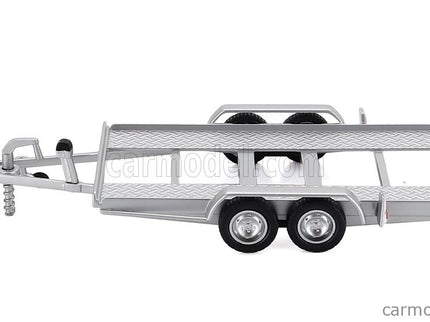 Accessories Carrello Trasporto Auto - Car Transporter Trailer Silver Kolesá - Car Not Included 1:43 IXO Models strieborná čierna