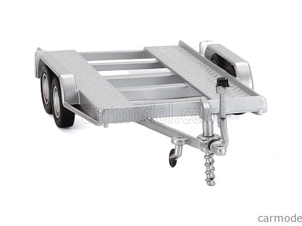 Accessories Carrello Trasporto Auto - Car Transporter Trailer Silver Kolesá - Car Not Included 1:43 IXO Models strieborná čierna