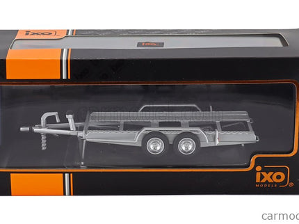 Accessories Carrello Trasporto Auto - Car Transporter Trailer Silver Kolesá - Car Not Included 1:43 IXO Models strieborná čierna
