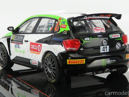 Volkswagen Polo Gti R5 N°41 Rally Montecarlo 2020 O.Solberg - A.Johnston 1:43 IXO Models biela čierna zelená