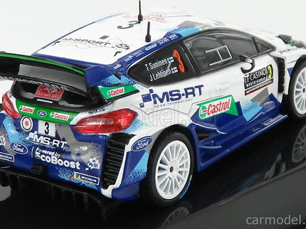 Ford Fiesta WRC Team M-Sport Ford Wrt N°3 8. Miesto Rally Montecarlo 2020 T.Suninen - J.Lehtinen 1:43 IXO Models 2 Tone modrá biela