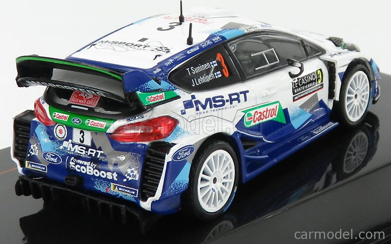 Ford Fiesta WRC Team M-Sport Ford Wrt N°3 8. Miesto Rally Montecarlo 2020 T.Suninen - J.Lehtinen 1:43 IXO Models 2 Tone modrá biela