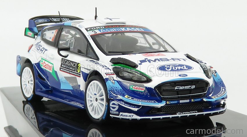 Ford Fiesta WRC Team M-Sport Ford Wrt N°3 8. Miesto Rally Montecarlo 2020 T.Suninen - J.Lehtinen 1:43 IXO Models 2 Tone modrá biela