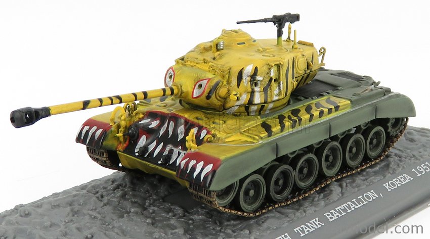 Tank M26 Pershing 6. Miesto Battalion Korea 1951 1:72 Solido vojenská maskovacia