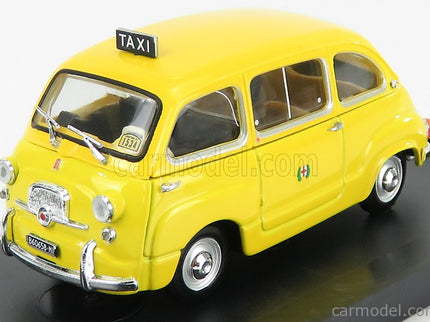 Fiat 600D Multipla Taxi Milano 1970 1:43 Brumm žltá