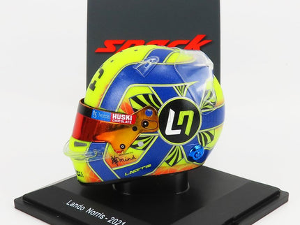 Bell Helmet F1 Helma MCL35 Renault Team Mclaren N°4 Sezóna 2021 Lando Norris 1:5 Spark Model žltá čierna