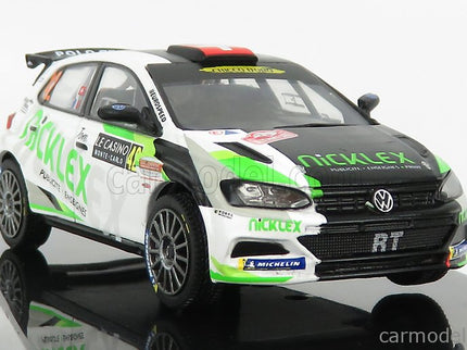 Volkswagen Polo Gti R5 Team N°42 Rally Montecarlo 2020 O.Burri - A.Levratti 1:43 IXO Models matná čierna zelená biela