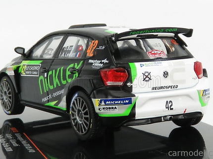 Volkswagen Polo Gti R5 Team N°42 Rally Montecarlo 2020 O.Burri - A.Levratti 1:43 IXO Models matná čierna zelená biela