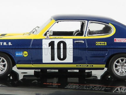 Ford Capri 2600 RS N°10 Rally Rajd Polski 1972 W.Rohrl 1:43 IXO Models modrá žltá