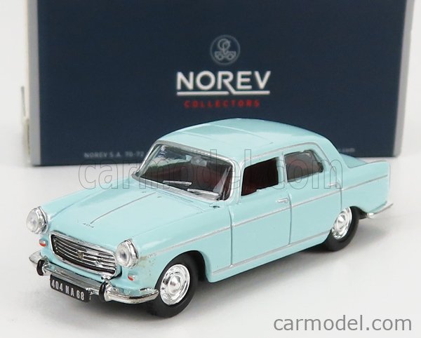 Peugeot 404 1968 1:87 Norev svetlomodrá