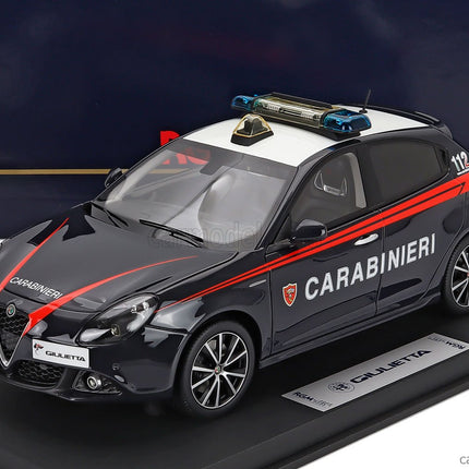 ALFA ROMEO Giulietta Veloce Carabinieri 2018 1:18 BBR Models modrá červená