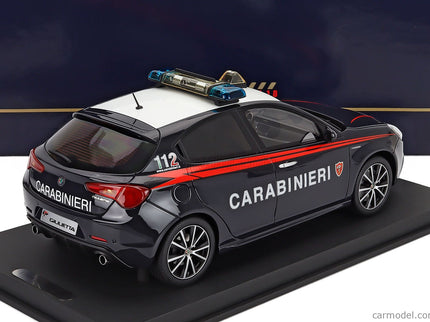 ALFA ROMEO Giulietta Veloce Carabinieri 2018 1:18 BBR Models modrá červená