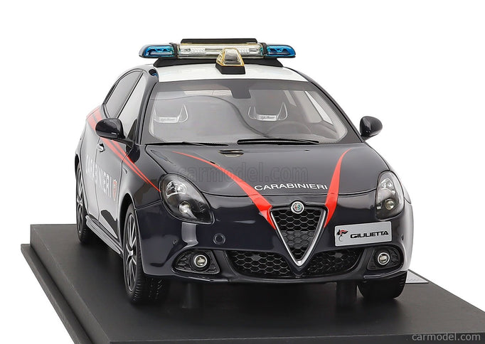 ALFA ROMEO Giulietta Veloce Carabinieri 2018 1:18 BBR Models modrá červená