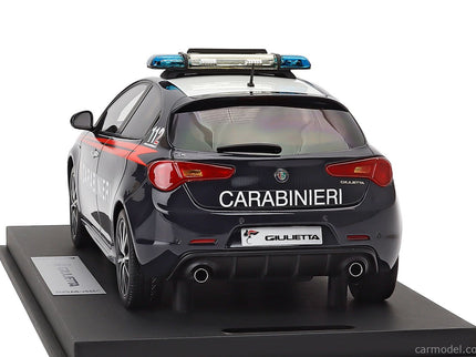 ALFA ROMEO Giulietta Veloce Carabinieri 2018 1:18 BBR Models modrá červená