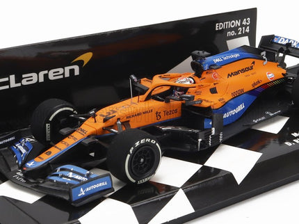 McLAREN | F1  MCL35L TEAM MCLAREN N 3 FRENCH GP 2021 DANIEL RICCIARDO | ORANGE LIGHT BLUE