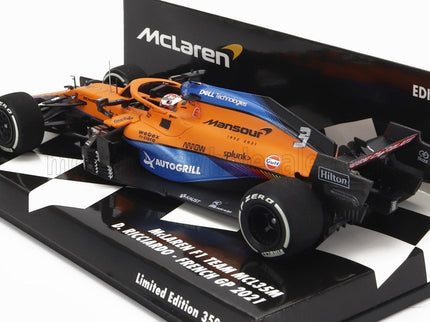McLAREN | F1  MCL35L TEAM MCLAREN N 3 FRENCH GP 2021 DANIEL RICCIARDO | ORANGE LIGHT BLUE