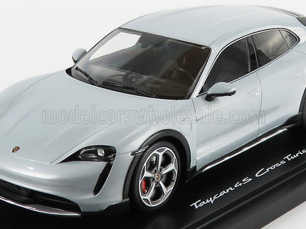PORSCHE | TAYCAN 4S CROSS TURISMO 2021 - CON VETRINA - WITH SHOWCASE | ICE GREY