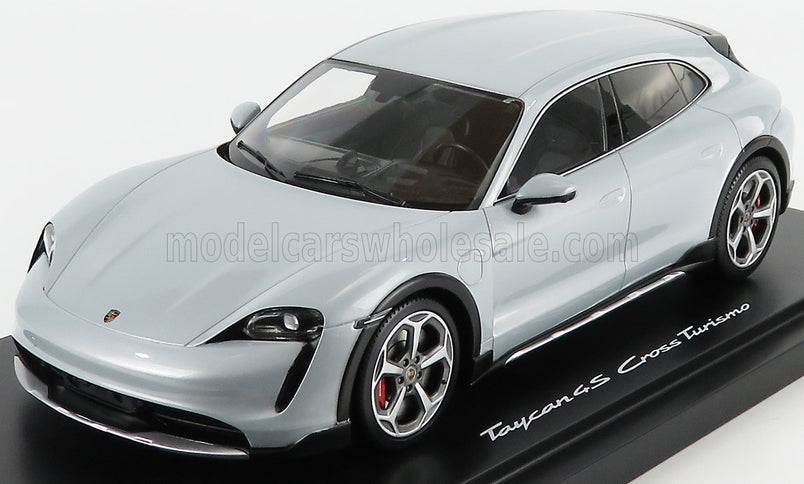PORSCHE | TAYCAN 4S CROSS TURISMO 2021 - CON VETRINA - WITH SHOWCASE | ICE GREY