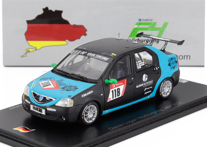 DACIA | LOGAN TEAM SWIFTWING.DE N 118 24h NURBURGRING 2021 O.KRIESE - M.LACHMAYER - M.CHAROUDIN | BLACK BLUE