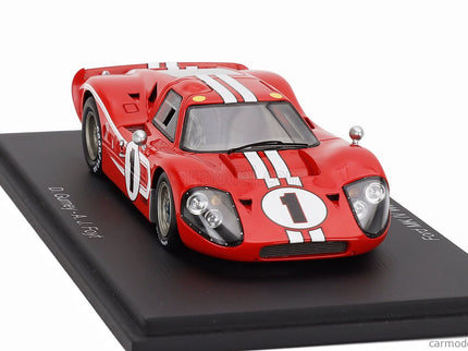 Ford GT40 Mkiv 7.0L V8 Team Shelby American Inc. N°1 Víťaz 24h Le Mans 1967 Anthony Joseph Foyt - D.Gurney 1:43 Spark Model červená biela