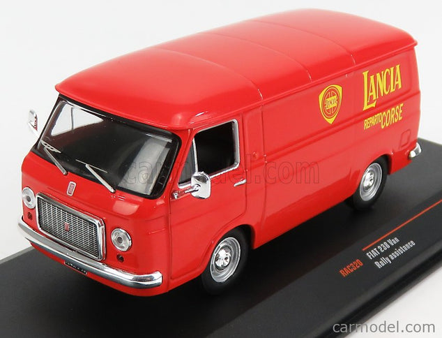 Fiat 238 Furgone Van 1S Rally Assistance Lancia Reparto Corse 1971 1:43 IXO Models červená